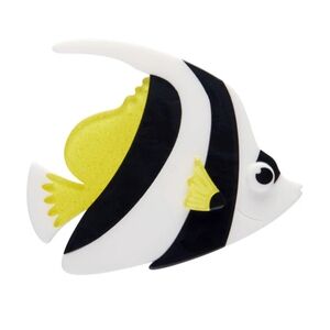 NIB ERSTWILDER Bannerfish Brooch Limited Ed. 55mmx64mm